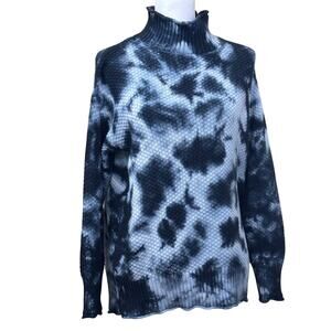 Pure Knits by Neon Buddha blue thermal sweater, small, cozy, cabincore